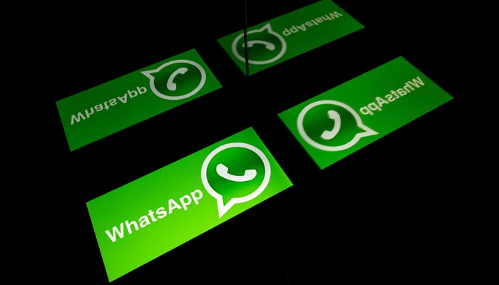 This file photograph taken on October 5, 2020, shows the logo of mobile messaging service WhatsApp on a tablet screen in Toulouse, southwestern France. — AFP