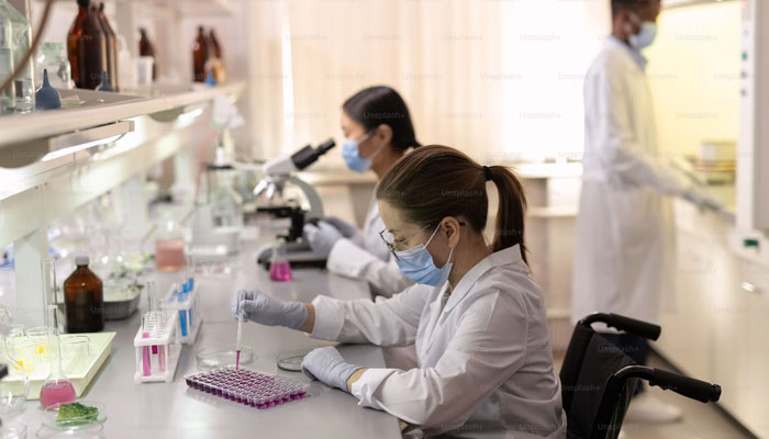 A representational image of researchers working in a lab. — Unsplash/File