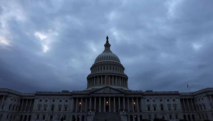 The sun sets behind the US Capitol building in Washington, US, October 6, 2021. —Reuters