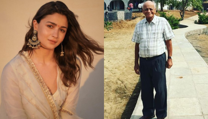 Alia Bhatts grandfather Narendra Razdan is the father of her mother Soni Razdan