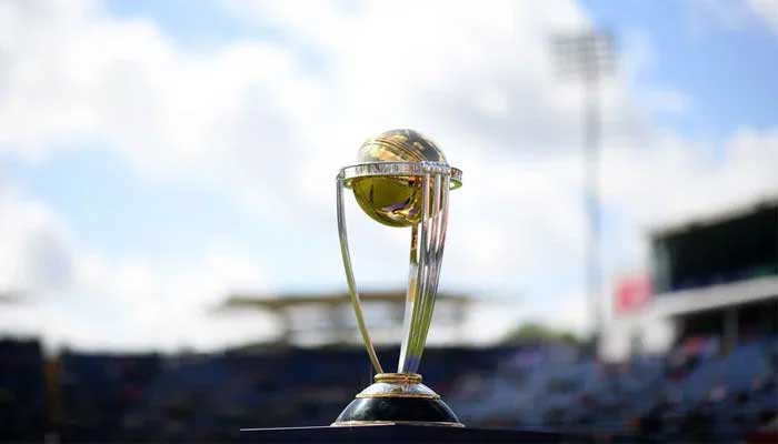 A representational image of the World Cup trophy. — ICC