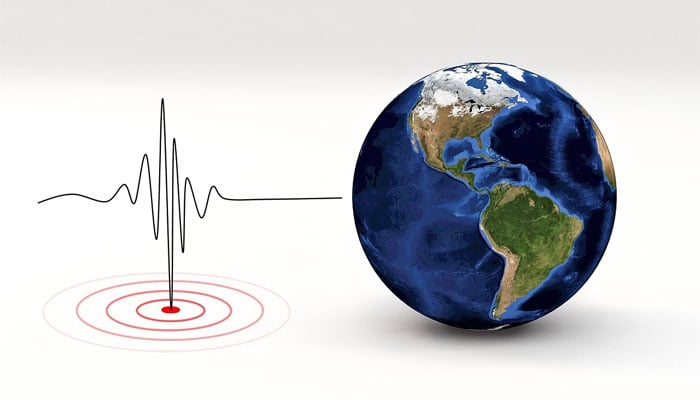 A representational image of a globe with a graph showing seismic readings. — Pixabay/File