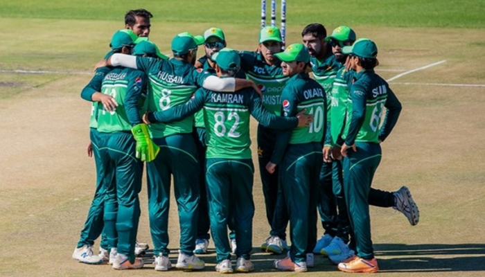 Pakistan Shaheens during the ODI series against Zimbabwe Select in Harare, on May 21, 2023. — PCB