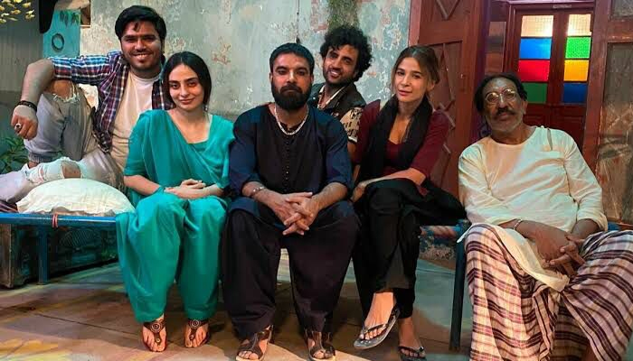 The cast of Taxali Gate pose for a picture. — Photo by author