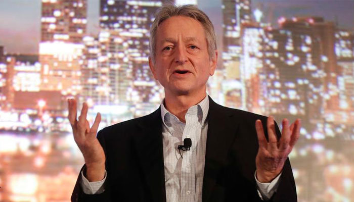 Artificial intelligence pioneer Geoffrey Hinton speaks at the Thomson Reuters Financial and Risk Summit in Toronto. — Reuters/File