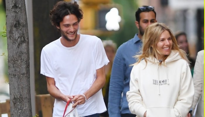 Sienna Miller has been in a relationship with Burberry model Oli green since February 2022