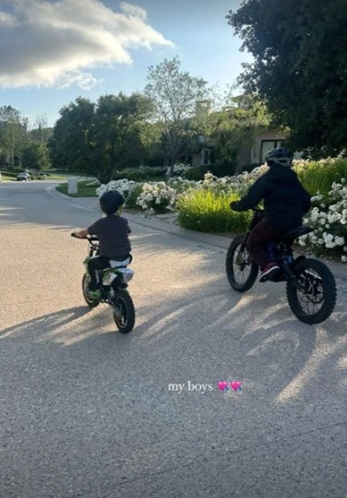 Kourtney Kardashian shares photos of her children after emotional post