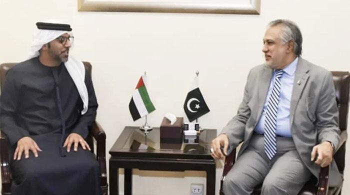 Finance minister, UAE envoy discuss ways to boost trade, economic ties