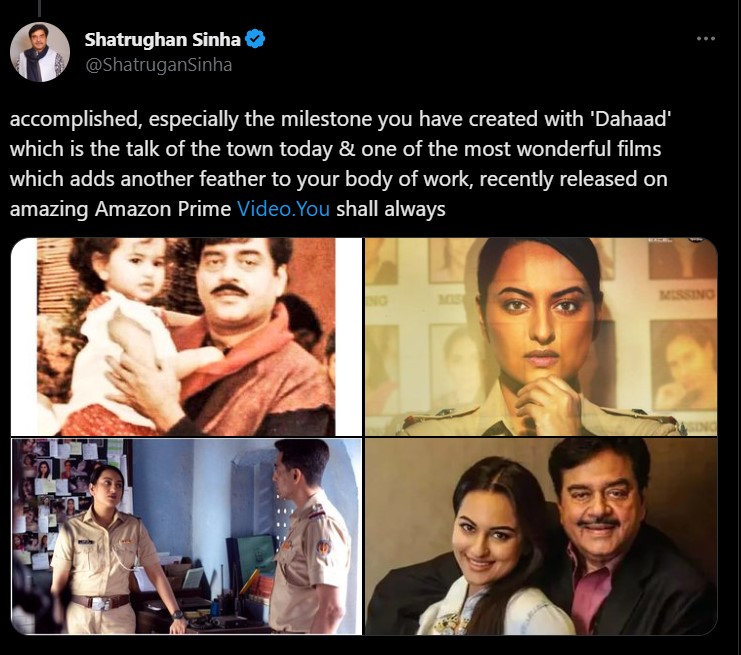 Sonakshi Sinhas dad Shatrughan Sinha pens long note on daughters birthday