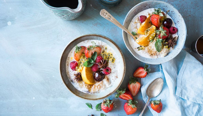 This image shows a fruit salad in two bowls.  - unsplash /file