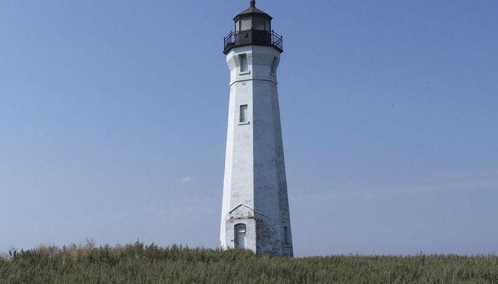 The Skillagalee lighthouse is seen on Isle Aux Galets, Michigan in an undated picture provided by the US Lighthouse Society.—Reuters