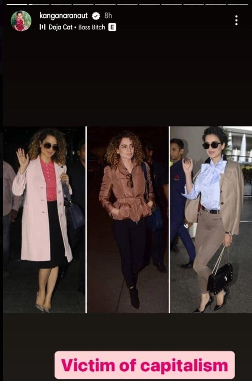 Kangana Ranaut blames herself for starting airport looks trend in India