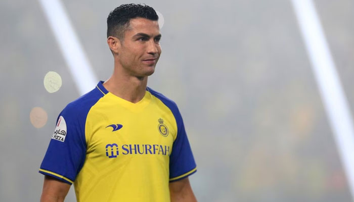 Al Nassr unveil new signing Cristiano Ronaldo at Mrsool Park, Riyadh, Saudi Arabia on January 3, 2023. — Reuters