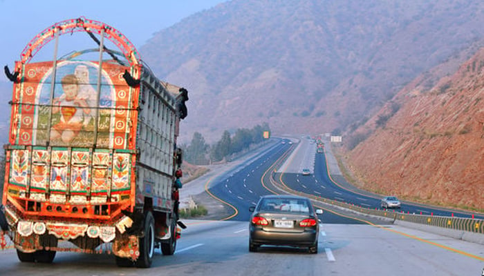 An undated image of a motorway built under the China-Pakistan Economic Corridor. — AFP/File