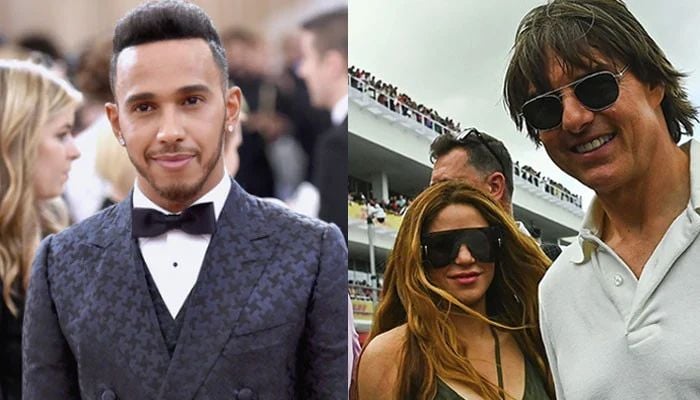 Tom Cruise reacts after Shakira allegedly choose Lewis Hamilton over him
