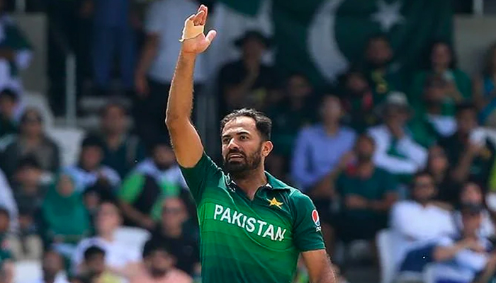 Pakistani veteran fast bowler Wahab Riaz. — AFP