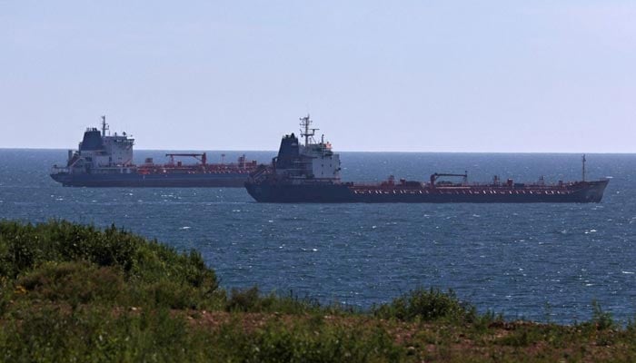 Oil tankers sail along Nakhodka Bay near the port city of Nakhodka, Russia August 12, 2022. — Reuters