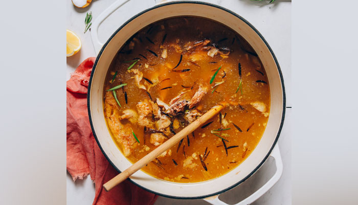 A representational image o a bone broth can be seen. — minimalistbaker/File