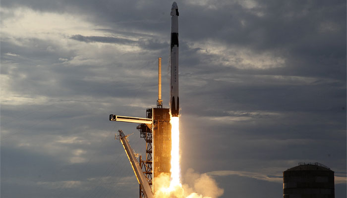 The SpaceX Falcon 9 rocket with the Crew Dragon spacecraft lifts off from pad 39A at the Kennedy Space Center in Cape Canaveral, Florida. — AFP/File