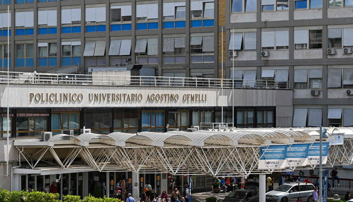 A general view shows the Gemelli Hospital on June 7, 2023, in Rome. — AFP