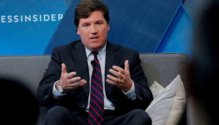 Fox personality Tucker Carlson speaks at the 2017 Business Insider Ignition: Future of Media conference in New York, U.S., November 30, 2017. -Reuters