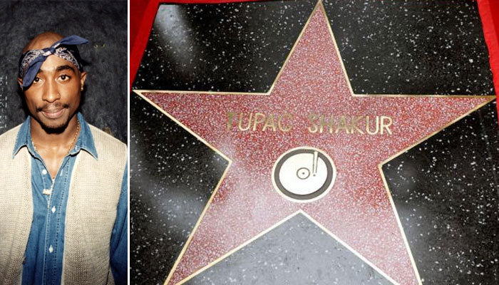 Tupac Shakur receives posthumous star on Hollywood Walk of Fame