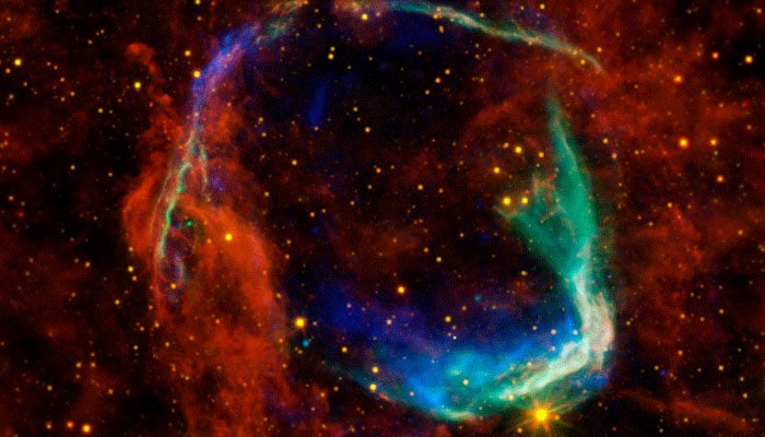 This image the remains of RCW 86, the oldest documented example of a supernova. — Nasa/File