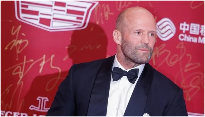 Jason Statham appeared at the Shanghai International Film Festival with co-star Wu Jing