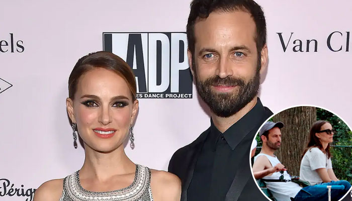 Natalie Portman appears upset talking to Benjamin Millepied amid his affair