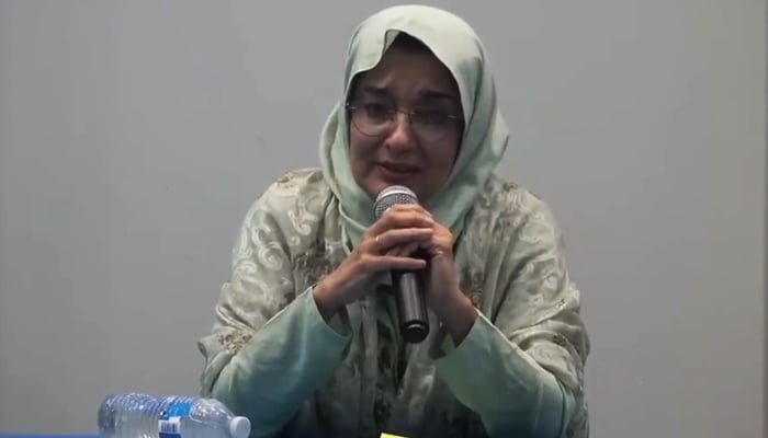 Dr Fowzia Siddiqui speaks during an event in this undated image. — Twitter/@MajidN88