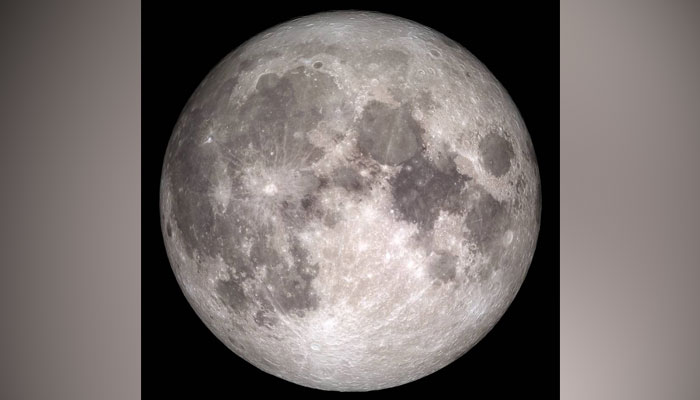 The full moon on a black background can be seen in this illustration on May 5, 2023. — Twitter/NasaMoon