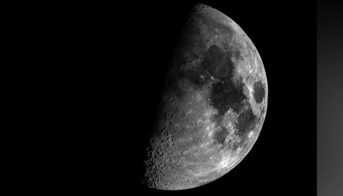 A picture of moon can be seen in this illustration with left side of its surface falling in the dark. — Nasa/File