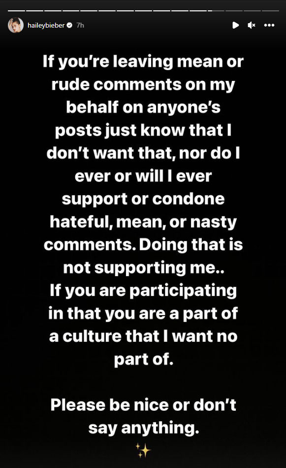 Hailey Bieber subtly supports Selena Gomez as she receives hate from trolls