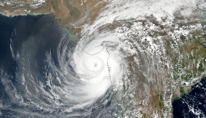 A representational image of a cyclone. — NASA Earth Observatory