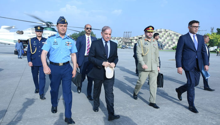 Prime Minister Muhammad Shehbaz Sharif departs for his two day official visit to Azerbaijan. — Twitter/PTVNewsOfficial