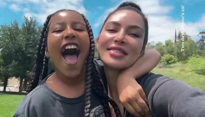 Kim Kardashian and North West lip-sync to Until I Found You in adorable TikTok video