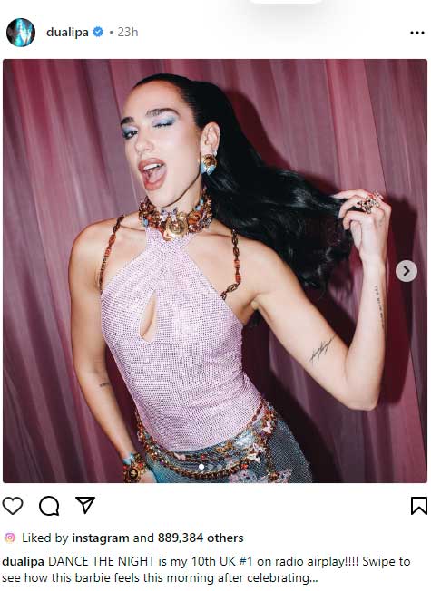 Dua Lipa finds fan behind Instagrams official account