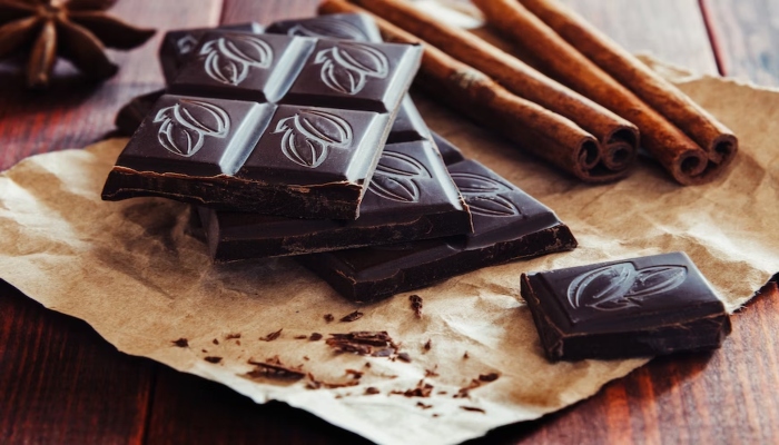 This picture shows pieces of dark chocolate. — Unsplash/File