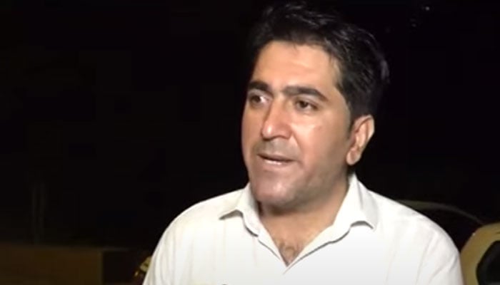 PTI UC chairman from Karachi Asad Aman.—Geo News