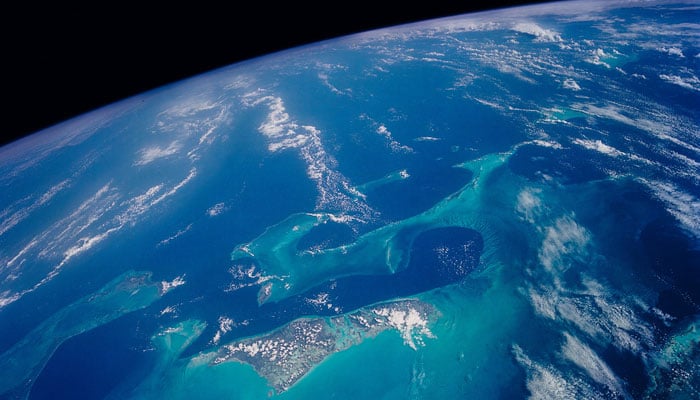 The ocean can be seen from space on Earth in this illustration. — Jet Propulsion Labortary/Nasa/File