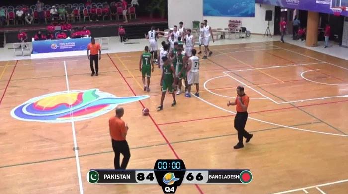 Five-nation basketball tournament: Pakistan thump Bangladesh to qualify