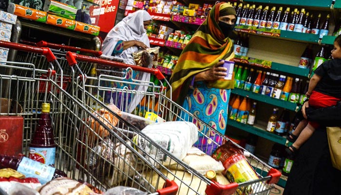 People are busy with groceries ahead of Ramadan in Hyderabad on March 21, 2023. — INP