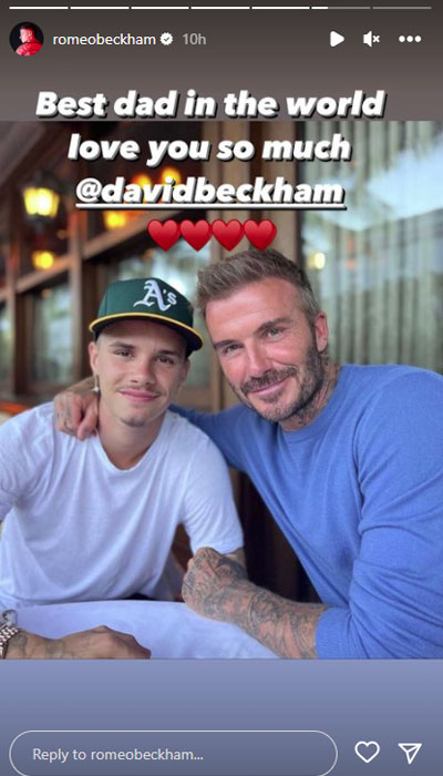 David Beckhams sons Brooklyn, Romeo, Cruz give shout out to dad on Fathers Day