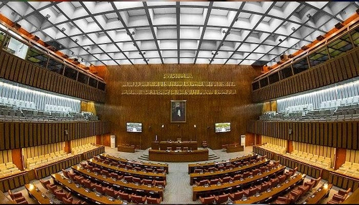An undated image of the Senate of Pakistan hall. — Facebook/Senate