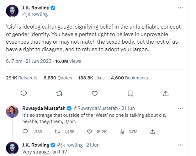 JK Rowling sparks debate on social media over Elon Musk cisgender comment