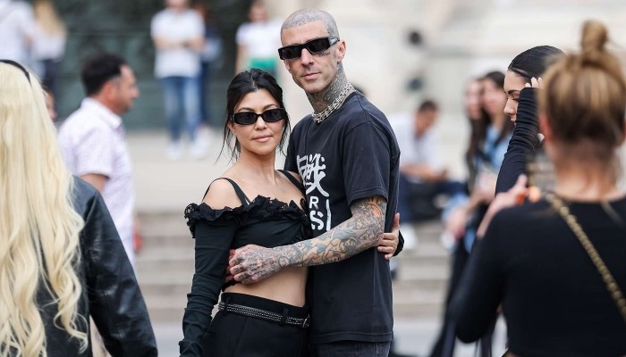 Kourtney Kardashian and Travis Barker celebrate one-year engagement