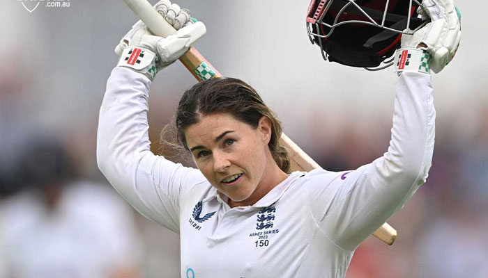 The Ashes: Tammy Beaumonts scores first double-ton for England.—Twitter@cricketcomau