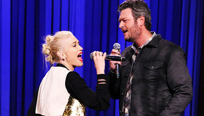 Blake Shelton took to social media to give a shout out to wifey Gwen Stefanis track