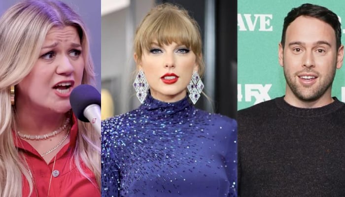 Kelly Clarkson addresses viral tweet about Taylor Swift’s feud with ex-manager Scooter Braun: Watch