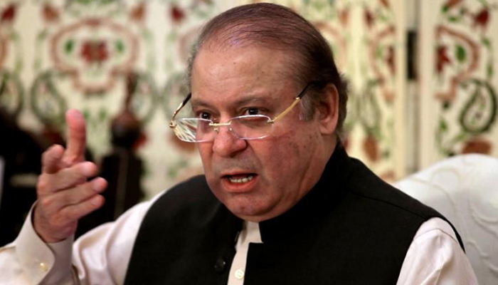 Former prime minister Nawaz Sharif speaks during a news conference in Islamabad, September 26, 2017. — Reuters